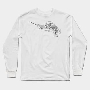 Horse and Narwal Long Sleeve T-Shirt